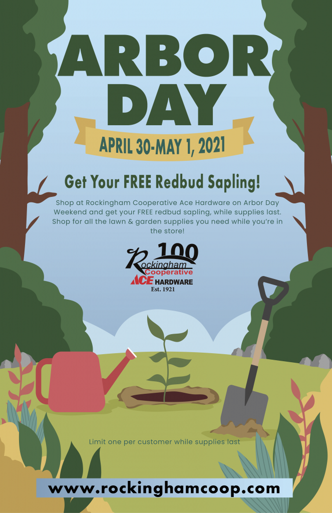 Arbor Day Redbud Sapling Giveaway! Rockingham Cooperative